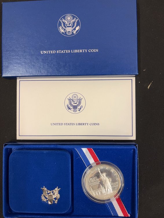 1992 US Liberty Silver Dollar Proof Coin Boxed