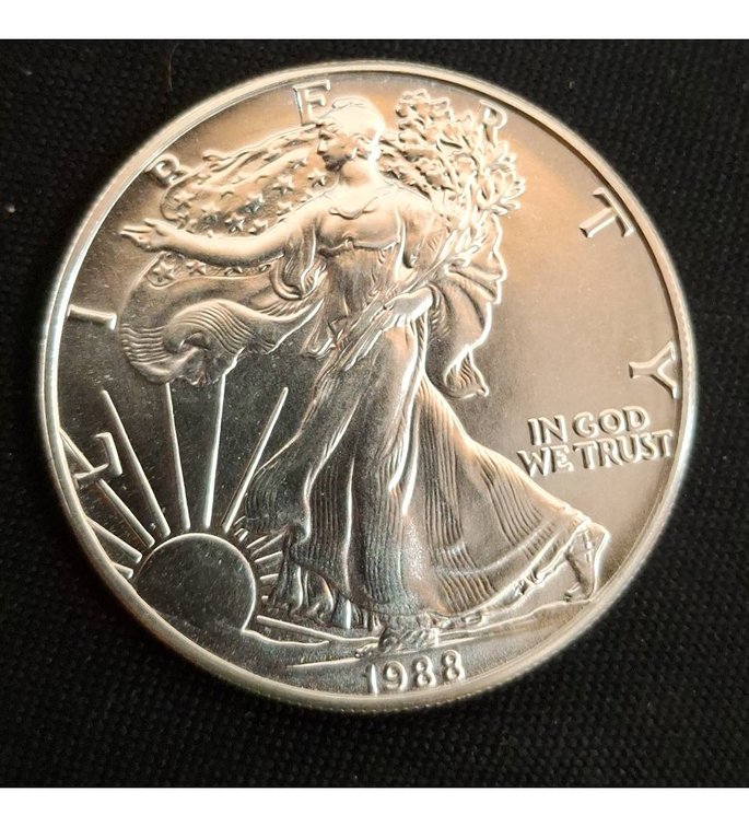 1988 American Silver Eagle Dollar Coin