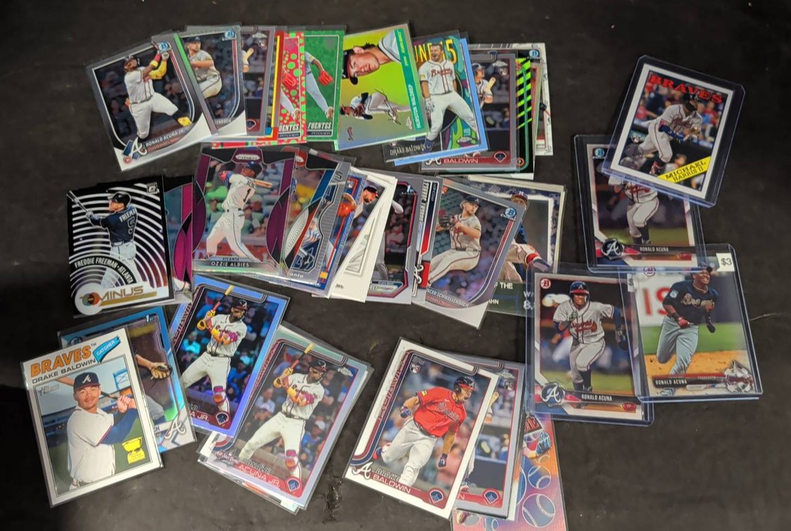 Atlanta Braves Player Baseball Card Lot
