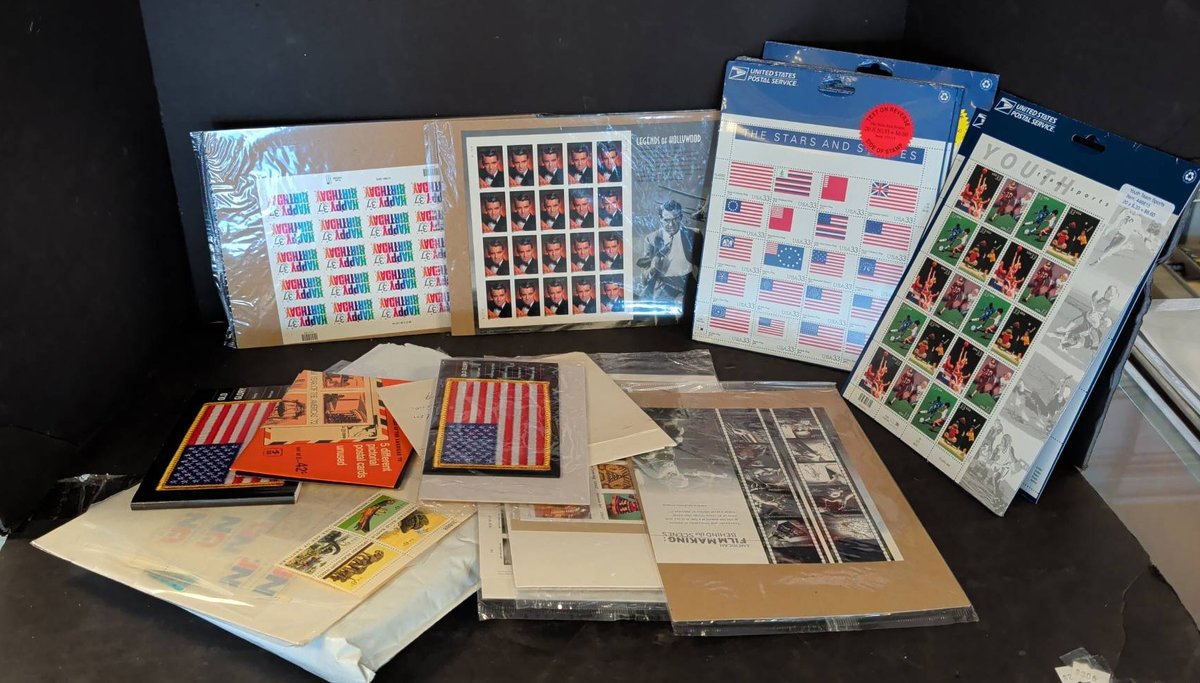 US Postage Stamp Album Collection Assortment