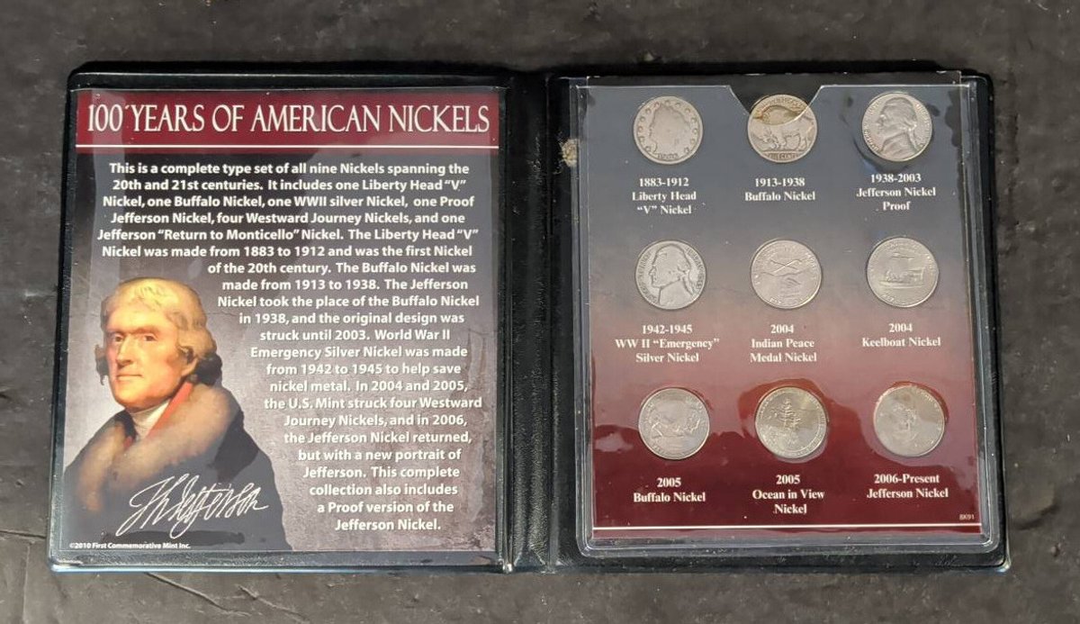 100 Years of American Nickels Set
