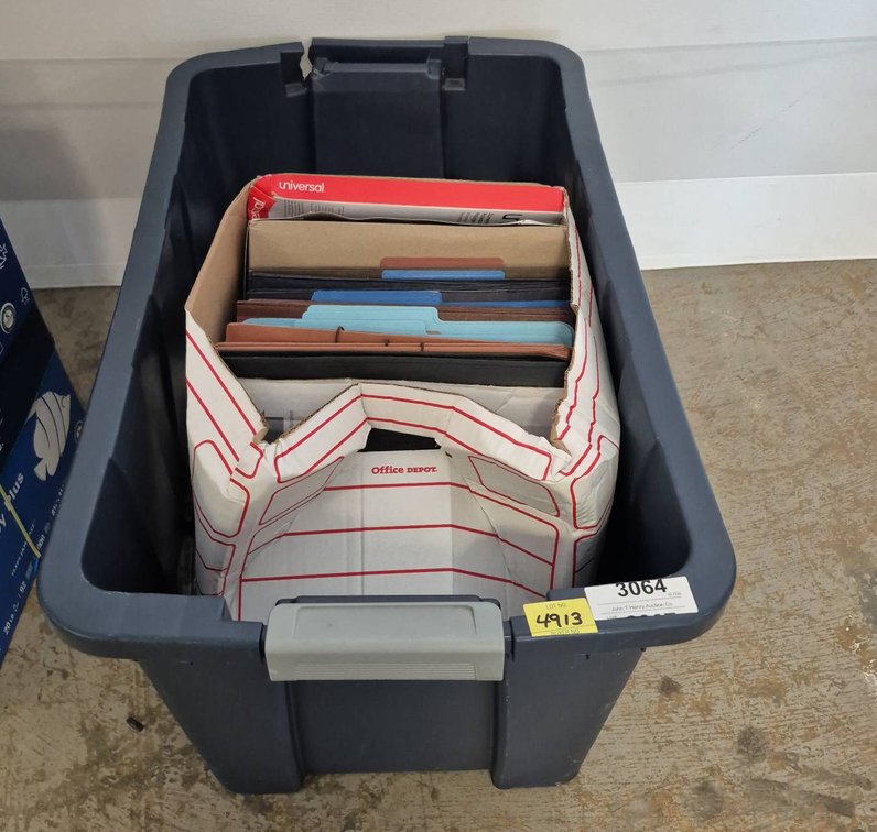 Office Supplies and File Folders