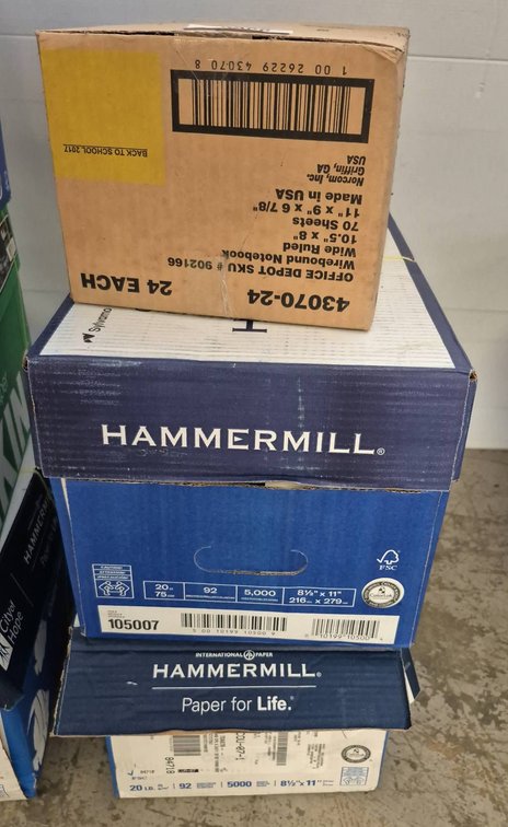 Hammermill Copy Plus Paper and Notebooks Lot