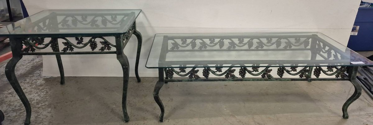 Glass Top Coffee Table and End Table Set