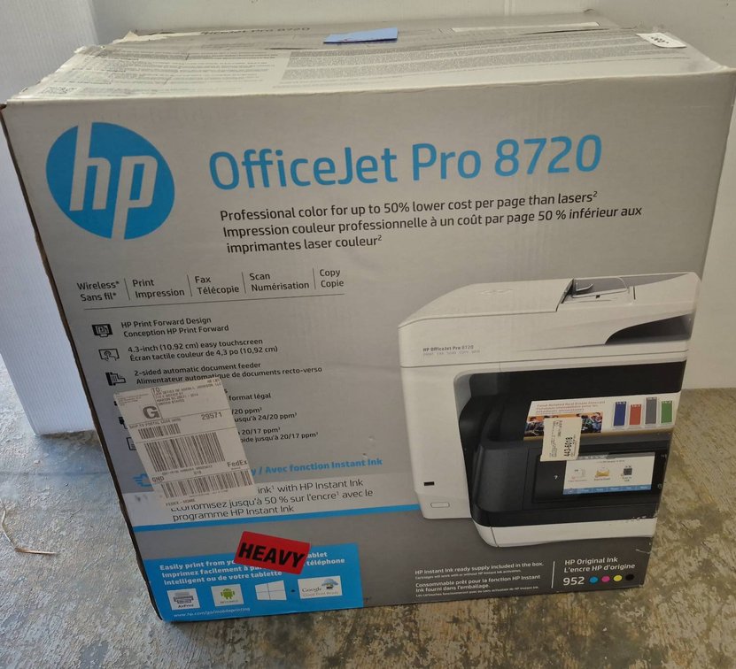 HP OfficeJet Pro 8720 Color Printer New in Box