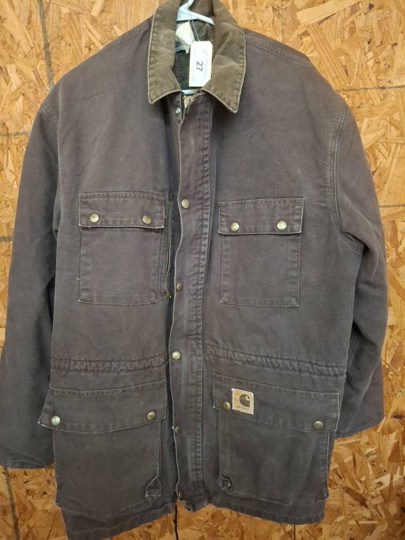 Carhartt Brown Canvas Work Jacket Large