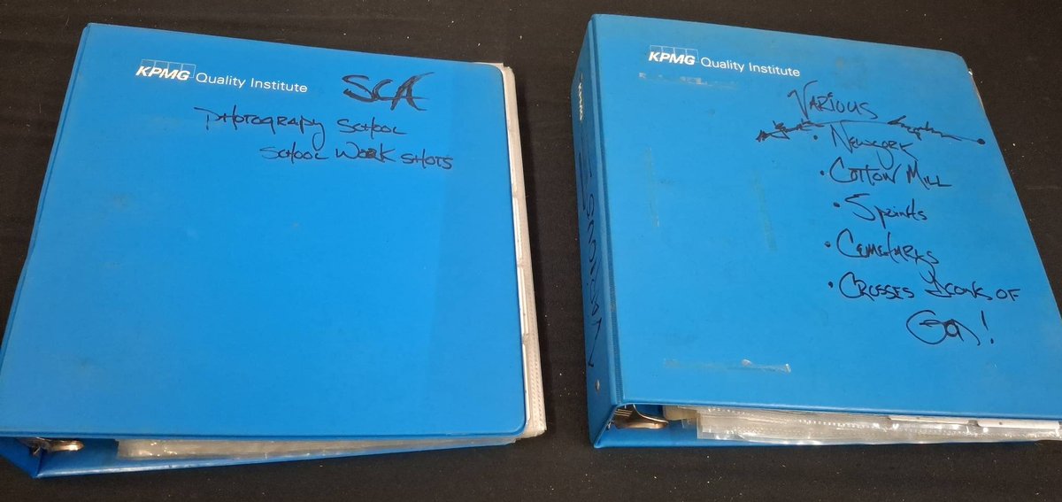 2 Binders With Photography Slides & Negatives