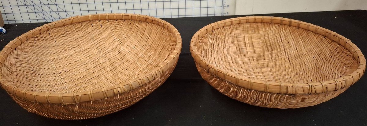 Round Woven Rattan Baskets