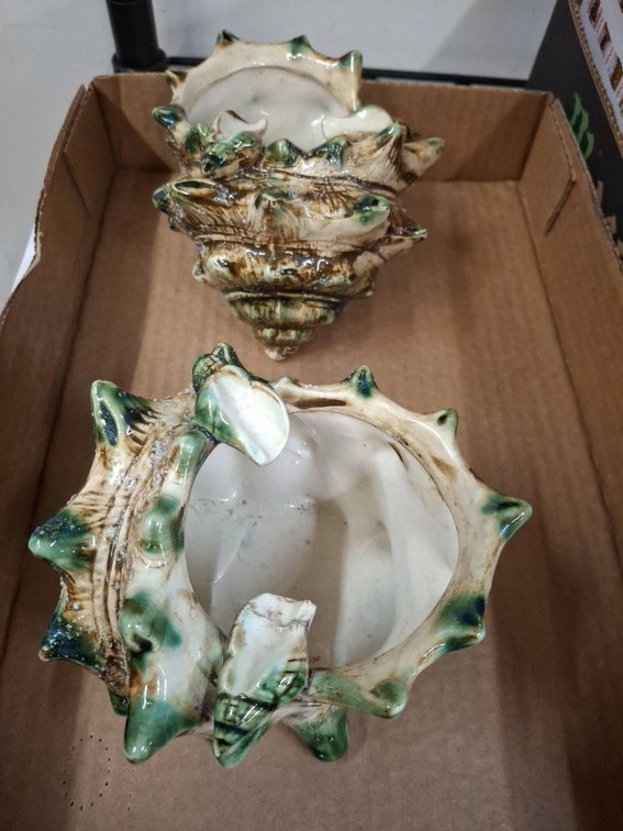 Ceramic Shell Ashtrays