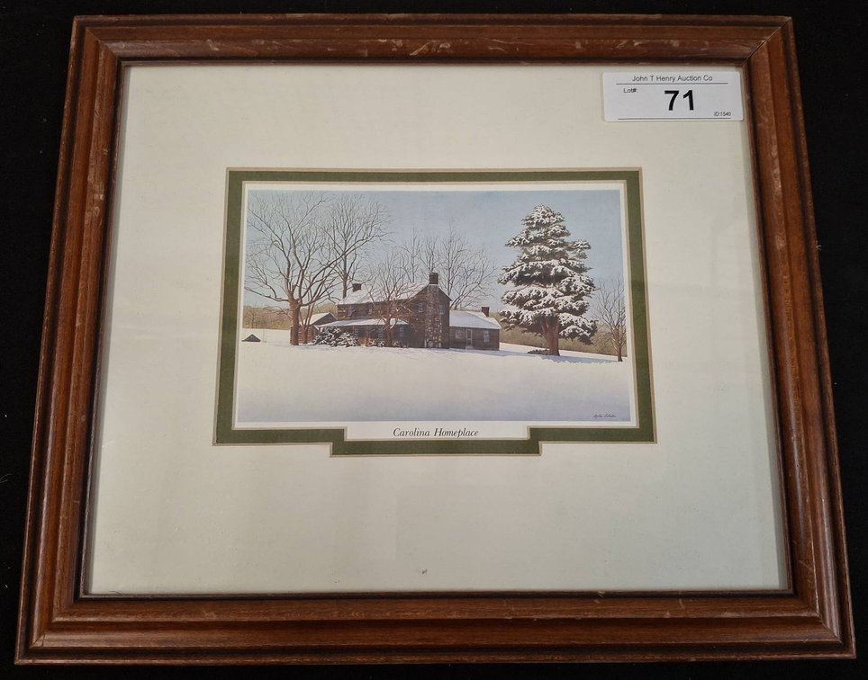 Carolina Homeplace Print Framed 14"×12"