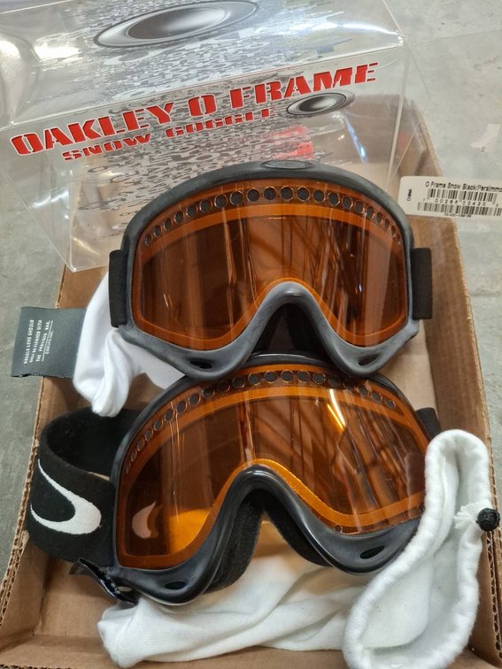 Oakley O Frame Snow Black/Persimmon Goggles