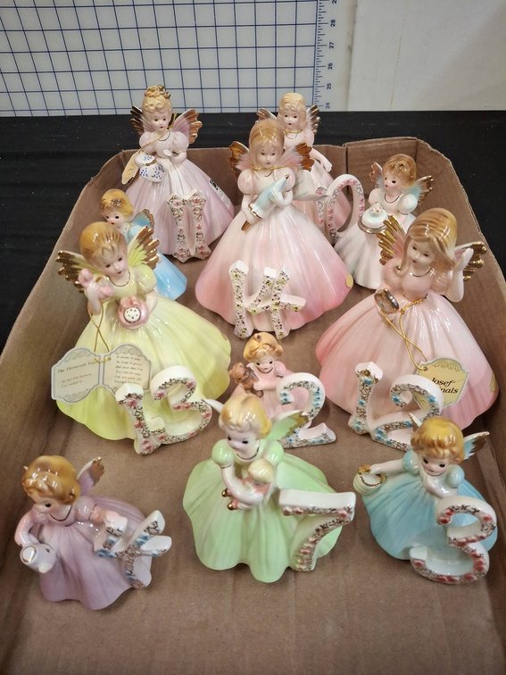 Josef Originals Birthday Angel Figurine Lot