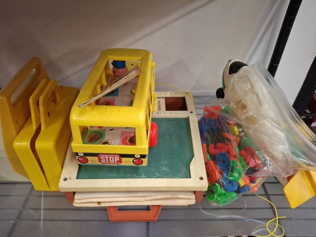 Fisher-Price School Bus, Desk, Select-O-Tune Lot