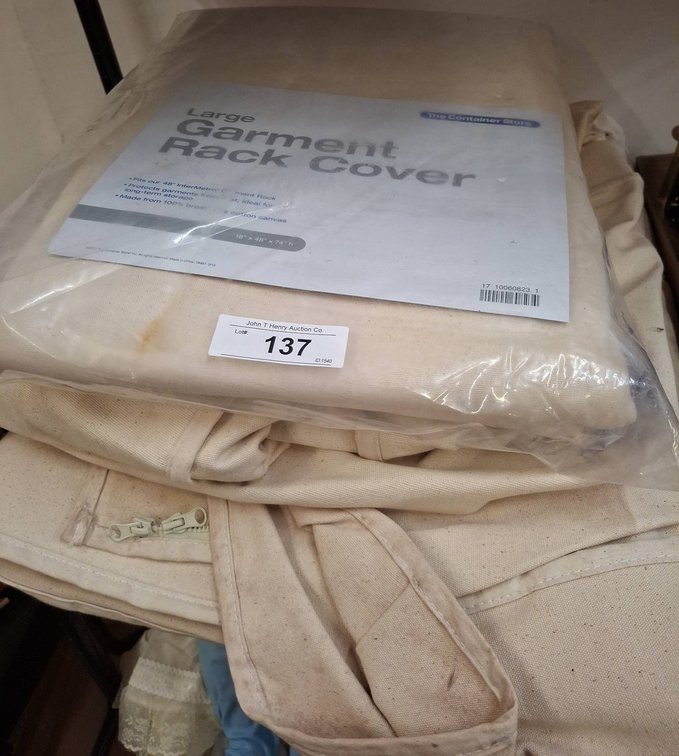 Container Store Large Garment Rack Cover