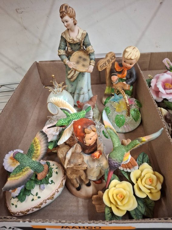 Porcelain And Ceramic Figurines Lot