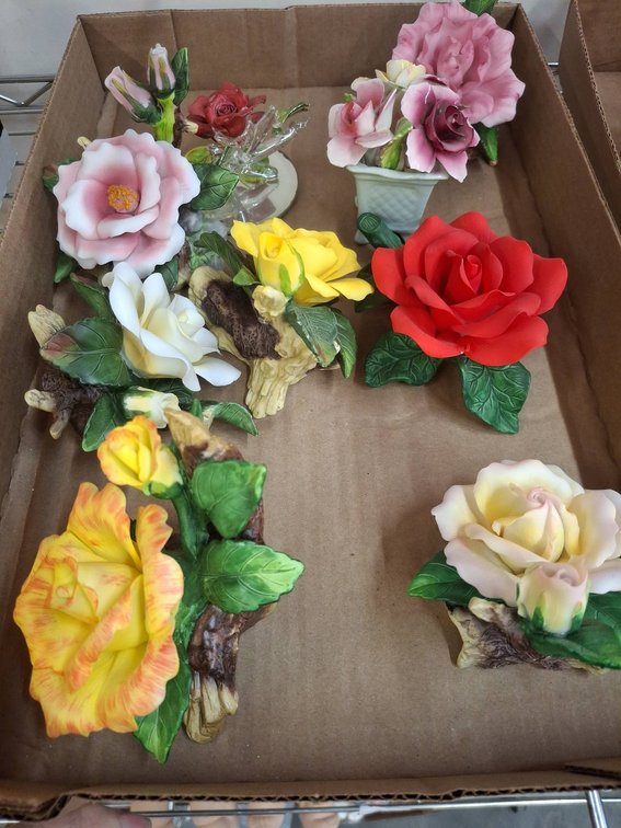 Porcelain Rose Figurine Collection