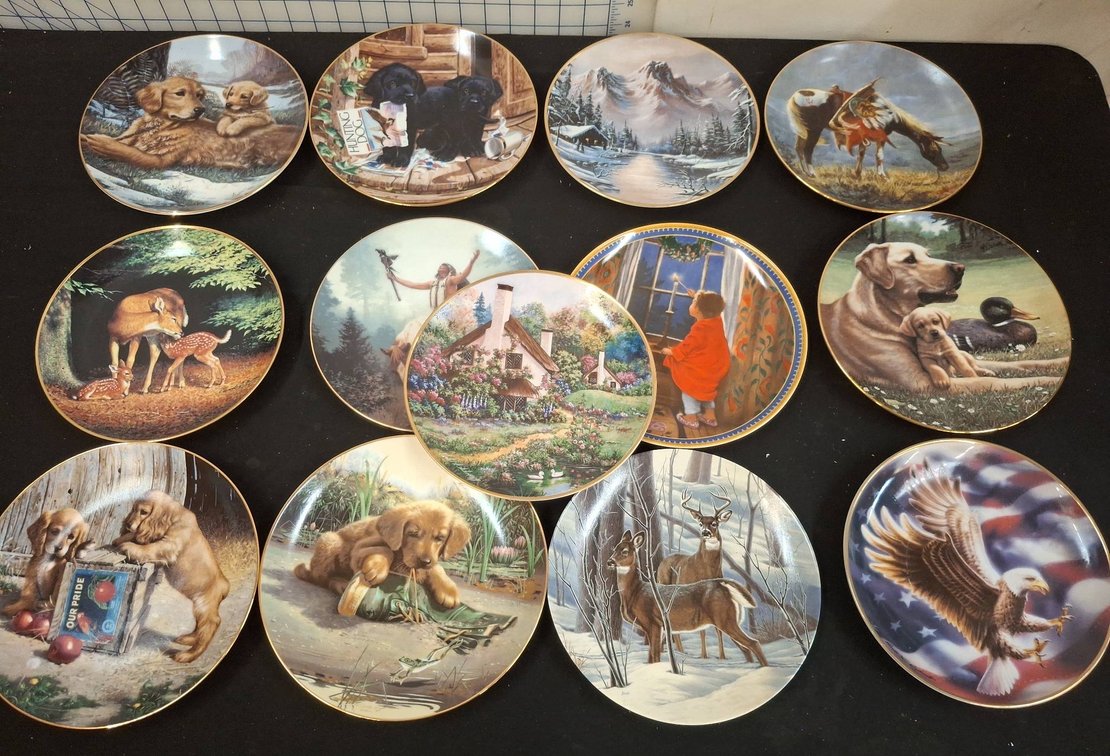 12 Limited Edition Collector Plates