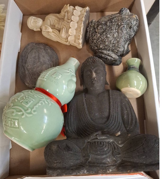 Asian Decor Assortment With Buddha Figures