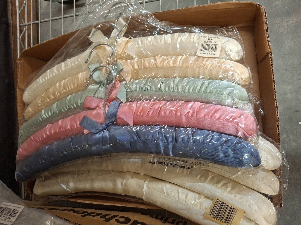 Satin Padded Hangers, Multiple Colors