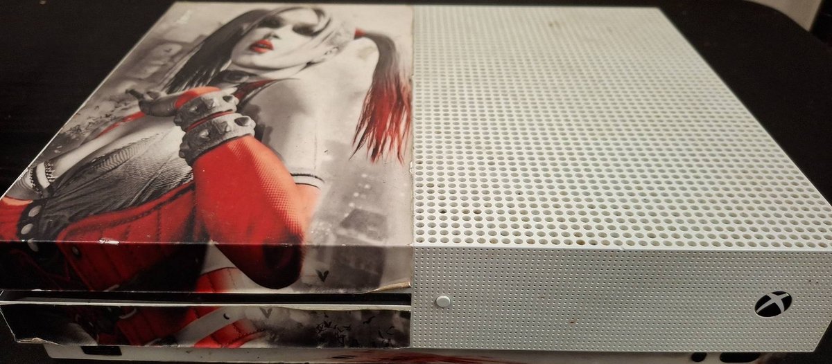 Xbox One S Console with Harley Quinn Skin