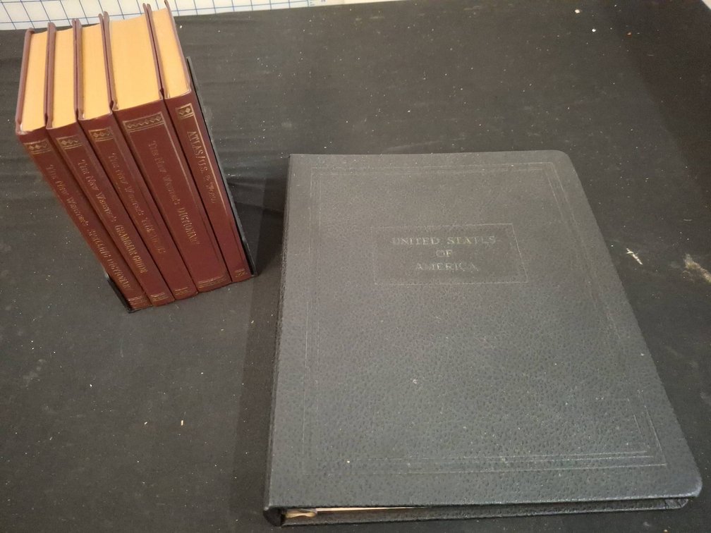 Book Set with US Stamp Plate Block Album