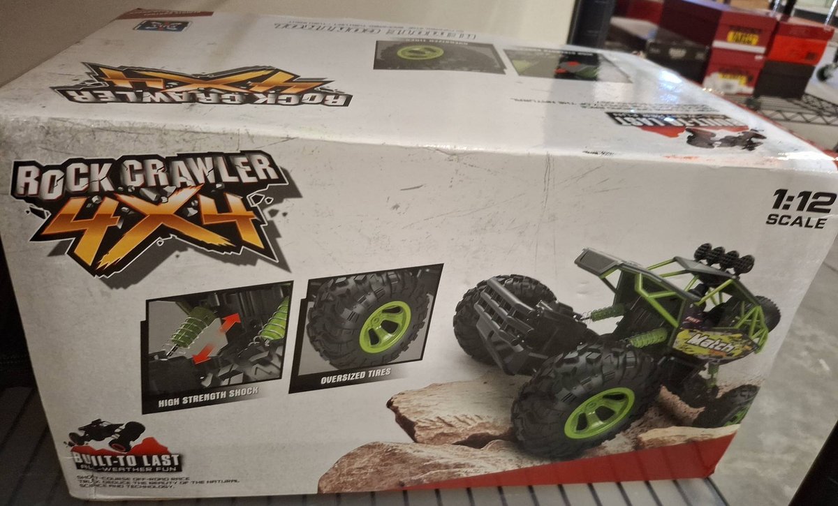 Rock Crawler 4x4 1:12 Scale RC Car, 2 Count