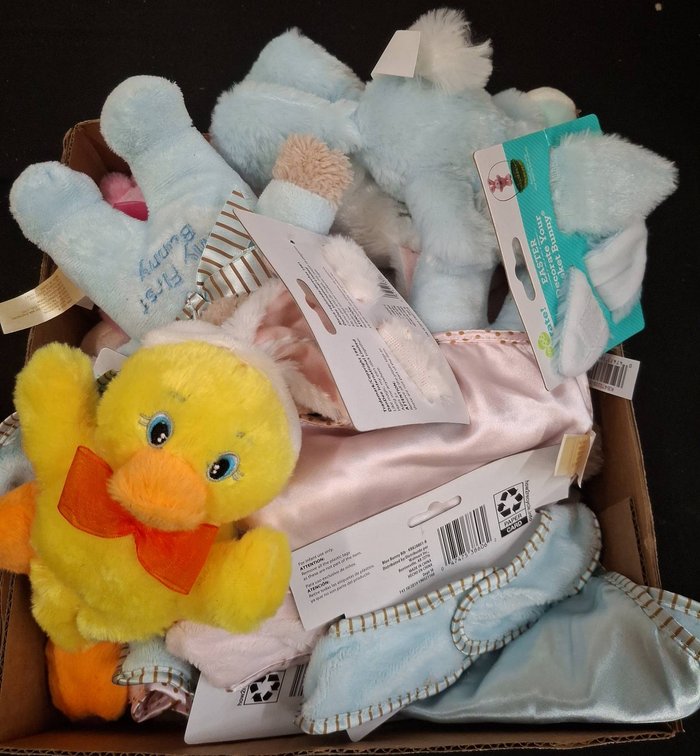 Easter Plush Toys, Bibs, and Basket Accessories