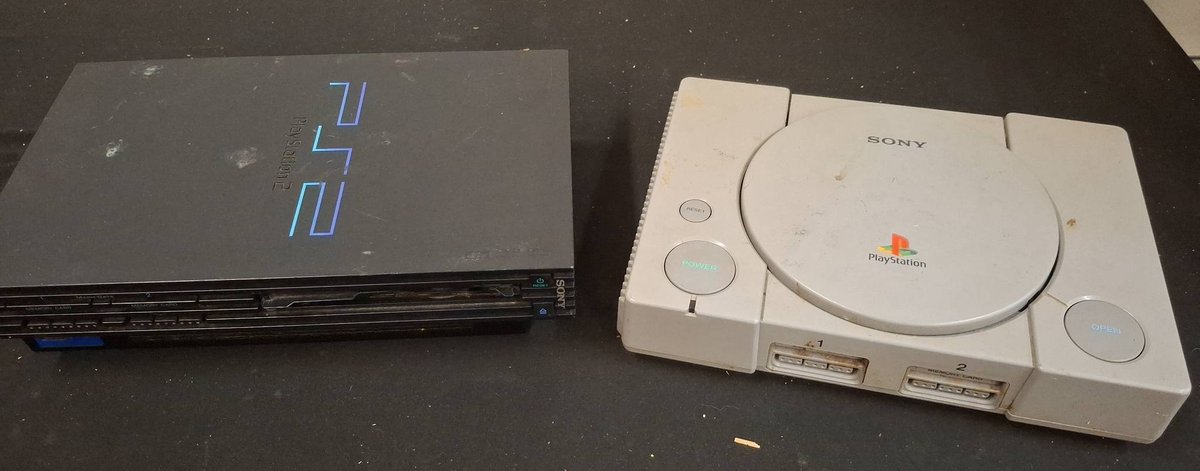 Sony PlayStation 2 & PlayStation SCPH-9001 Consoles (no cords)
