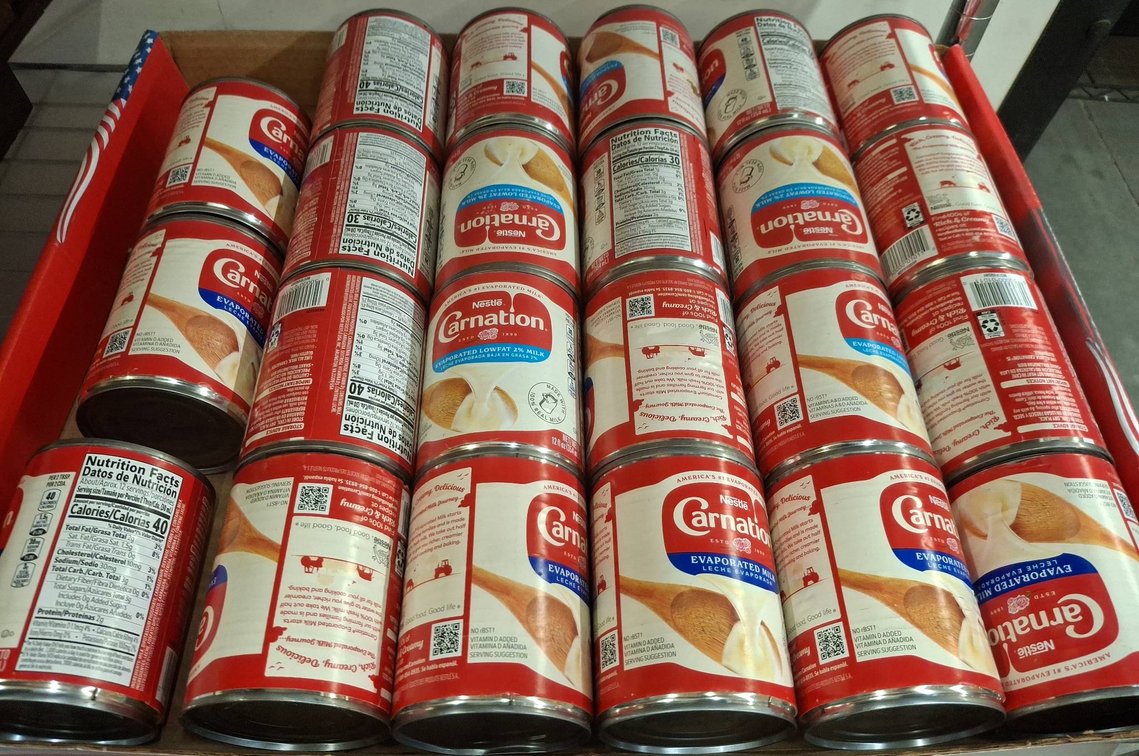 Carnation Evaporated Milk Cans 12 oz