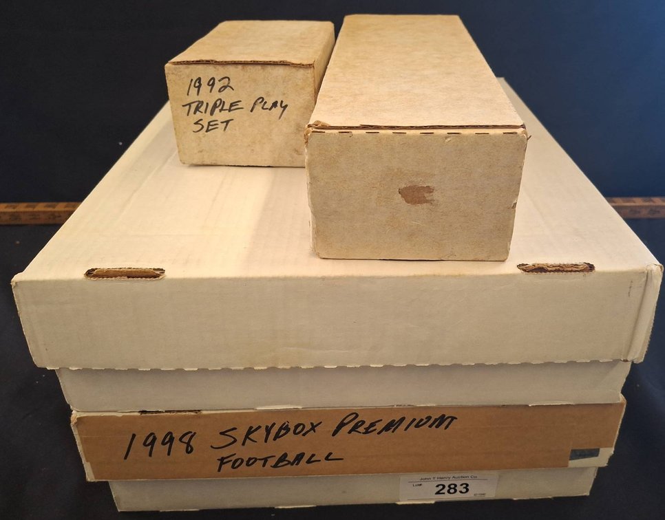 1992 Triple Play Set & 1999 SkyBox Football Cards