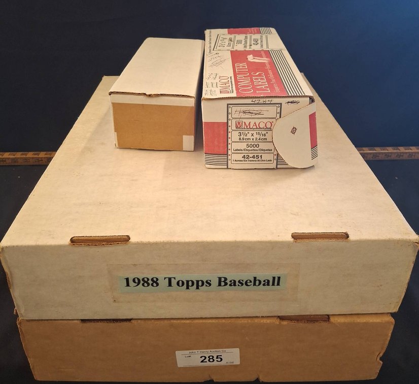 1988 Topps Baseball Card Collection Boxes