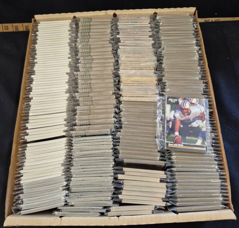 Large Assorted Football Trading Card Lot