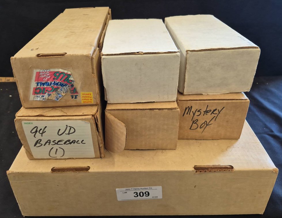 Sports Trading Cards Lot In Assorted Boxes