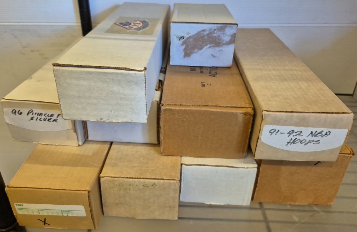 Sports Trading Cards In Boxes