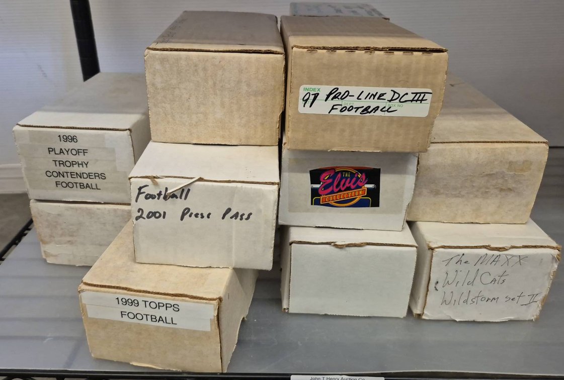 Box Lot of Assorted Sports Trading Cards