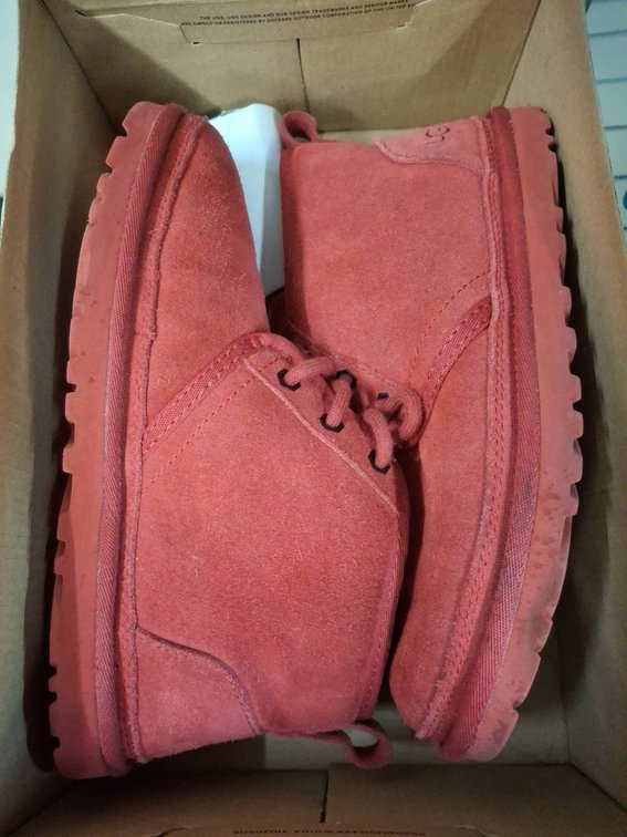 UGG Red Suede Chukka Boots Size 6 US Women