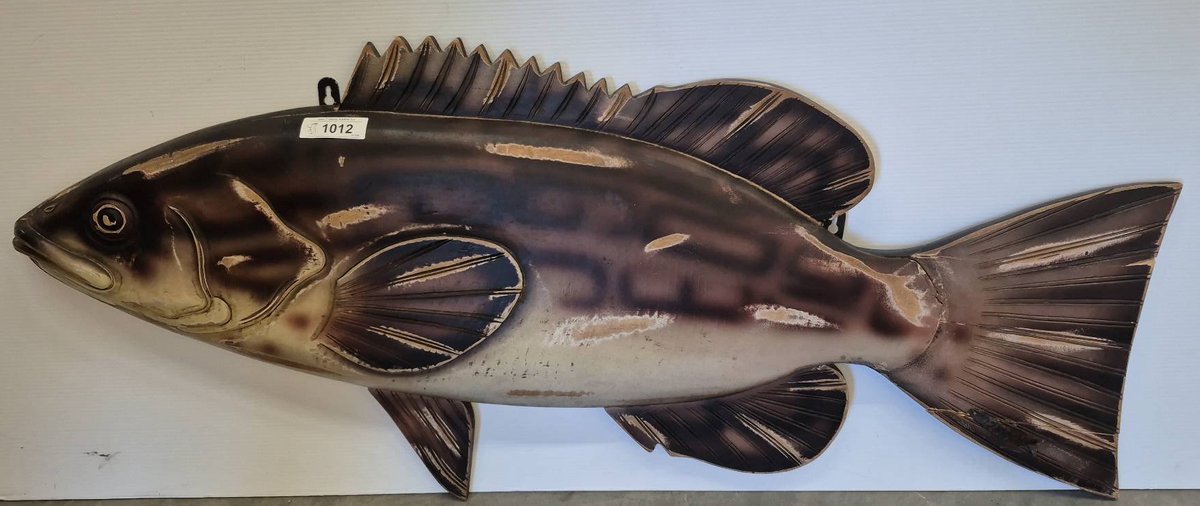 Wood Fish Wall Art Decor 47x21 Inches