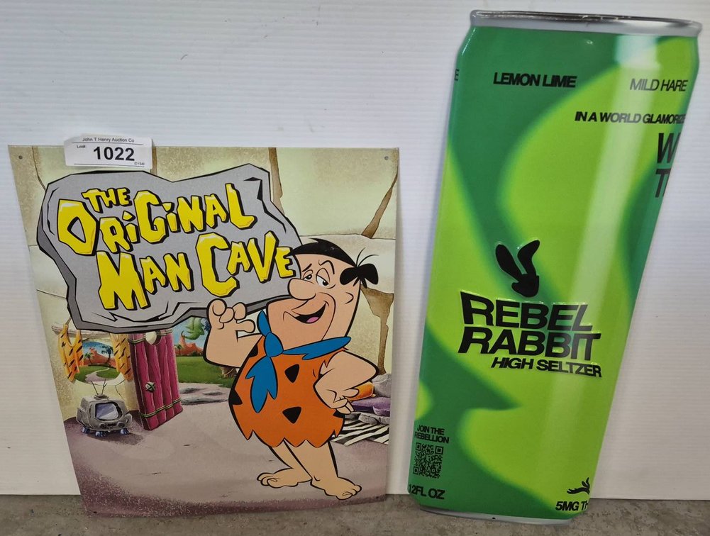 The Original Man Cave Fred Flintstone Sign 13x16