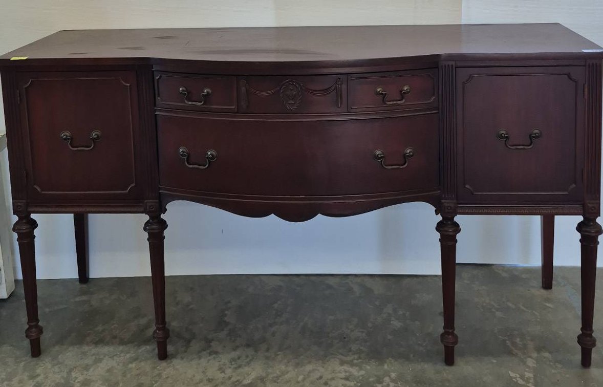 Wood Buffet Sideboard with Drawers and Cabinets