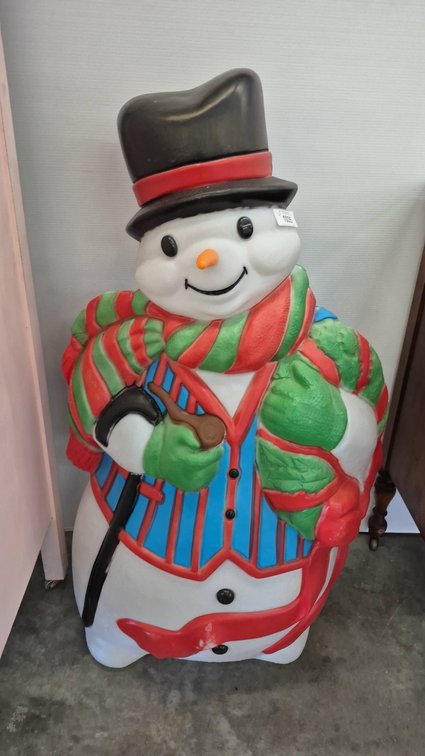 Santa's Best Snowman Blow Mold 24x43