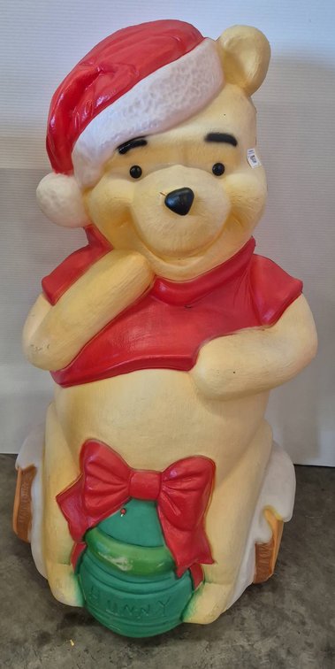 Disney Winnie the Pooh Santa Light Up Blow Mold