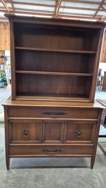 Wood Hutch with Drawers and Shelves 45x19x34