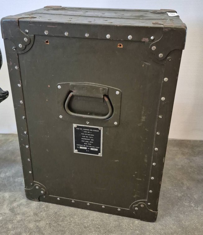 Military Metal Storage Case 12x15x21 with Compartments