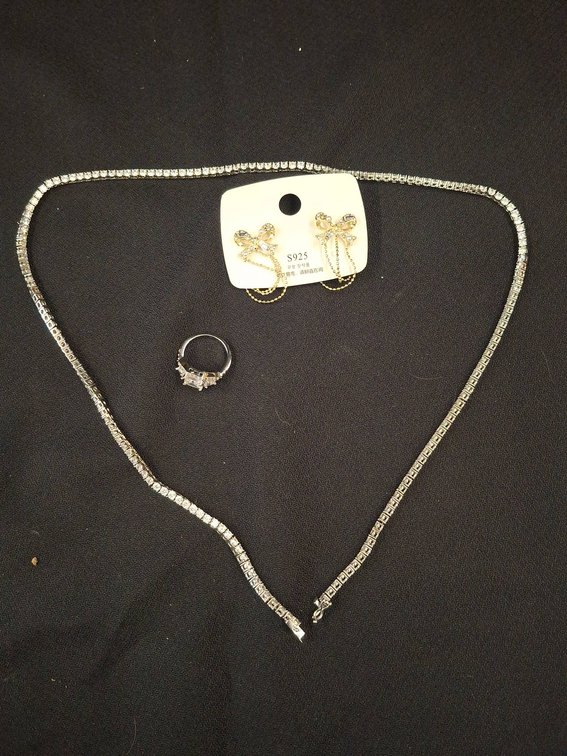 Sterling Silver Jewelry Set with Earrings