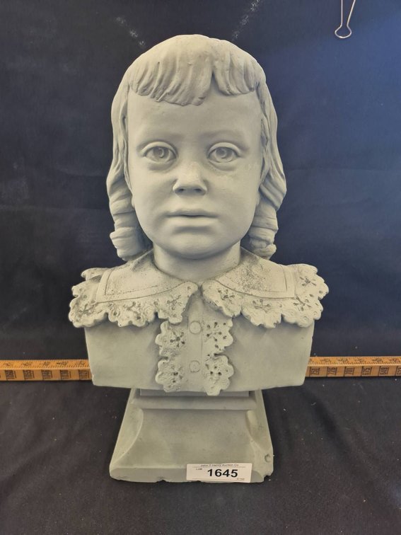 Plaster Bust of Child, 16in Height