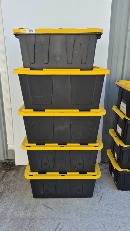 5 Greenmade 27 Gallon Storage Totes With Lids