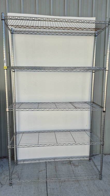Wire Storage Rack with 5 Shelves 48x18x78 in