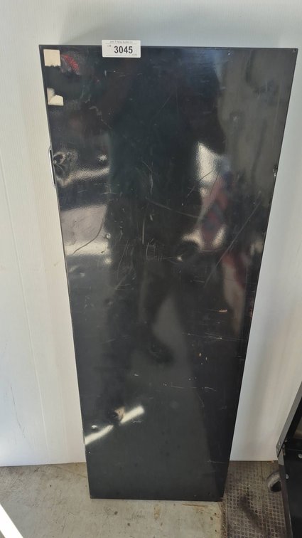 Black Metal Locking Storage Cabinet 52x6x18