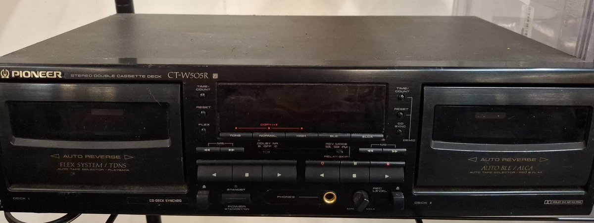 Pioneer CT-W505R Stereo Double Cassette Deck