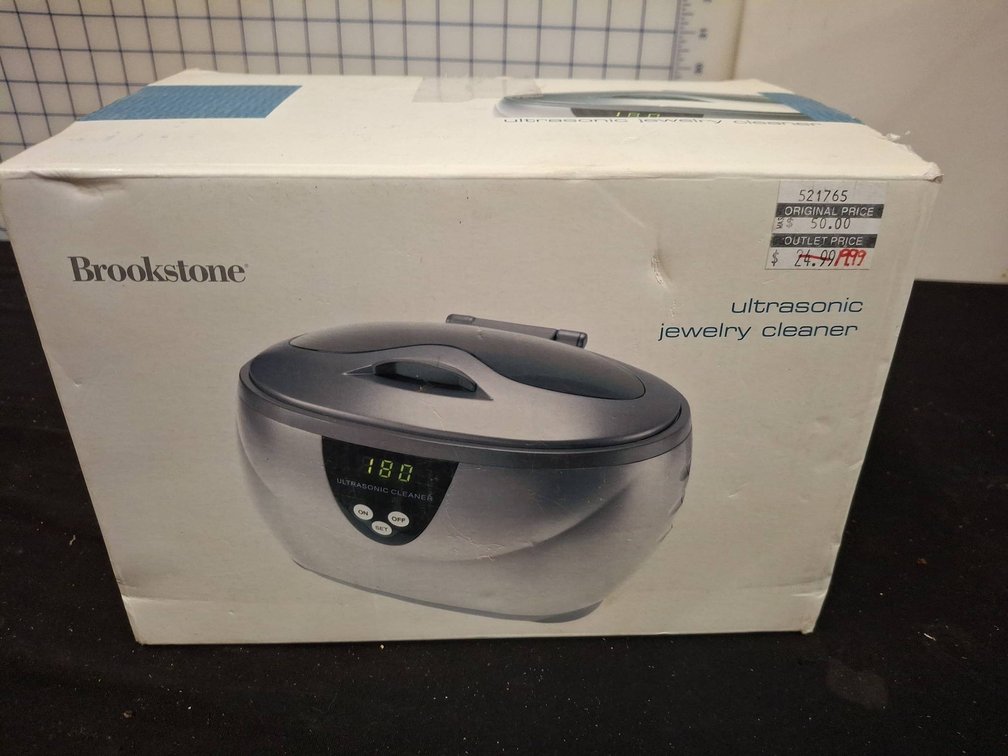 Brookstone Ultrasonic Jewelry Cleaner Boxed